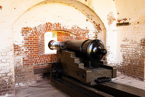 Fort Pulaski Corner Cannon
