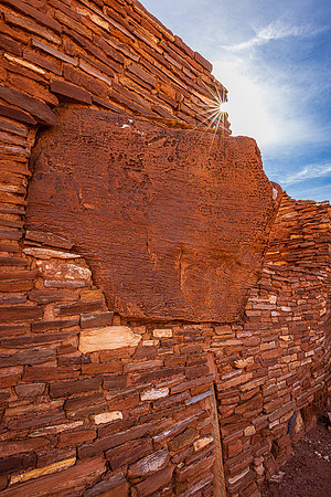 Wupatki Pueblo Wall, Wutapaki National Monument