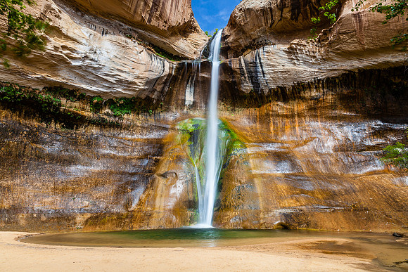 Lower Calf Creek Falls, Center View 1