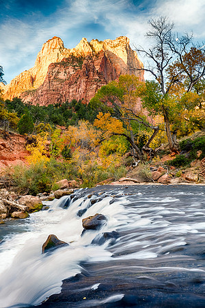 Falls at Court of the Patriarches, Zion NP