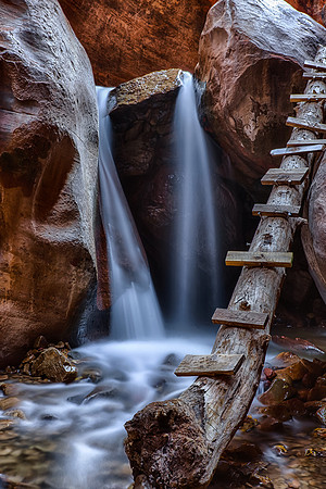 Scary Ladder, Kanarra Creek