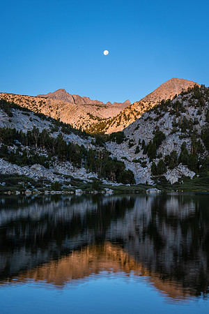 Moonset Sunrise Tyee Lake #3
