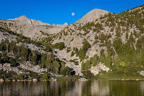 Moonset from Tyee Lake #3