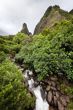 Iao Needle and Stream, Maui