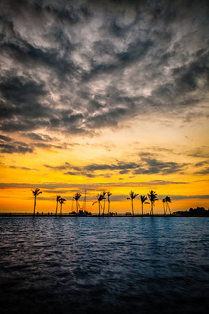 Anaeho'omalu Bay Twilight, Hawaii