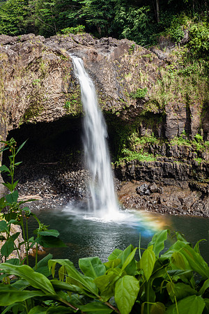 Rainbow at Rainbow Falls, Hawaii