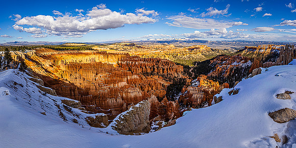 Snowy Inspiration Point Panorama, Bryce Canyon NP