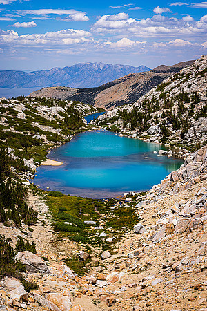 Turquoise Waters of Hilton Lakes #7 & #8 , John Muir Wilderness