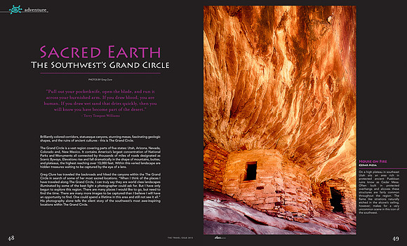 Elan Magazine - Sacrad Earth, The Southwest's Grand Circle - pp. 48-49
