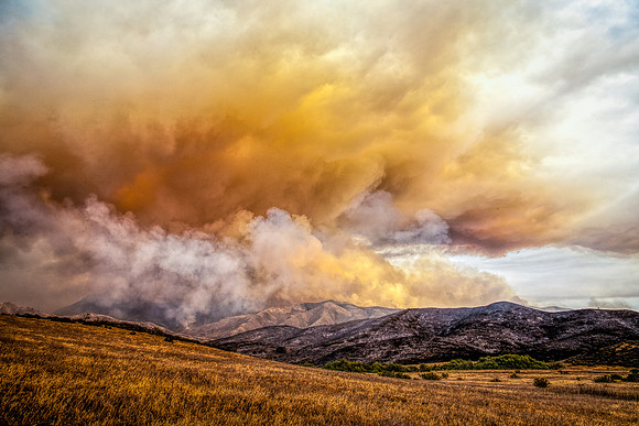 Springs Fire Sunset