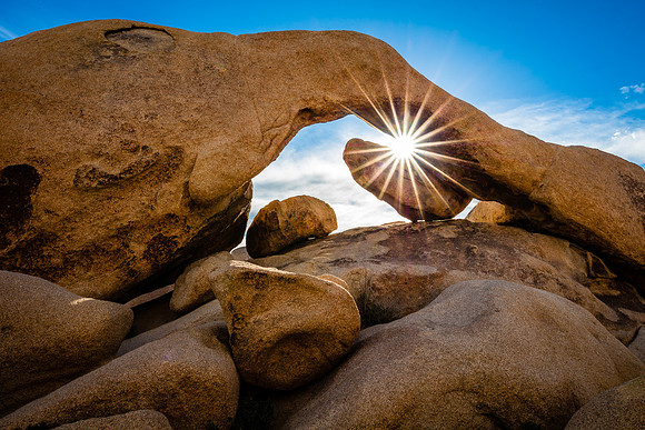 Arch Rock Sunstar, Joshua Tree National Park
