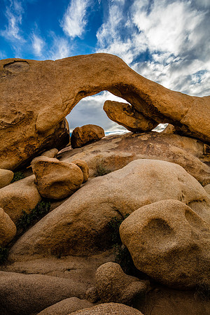 Clouds Clearing at Arch Rock, Joshua Tree National Park