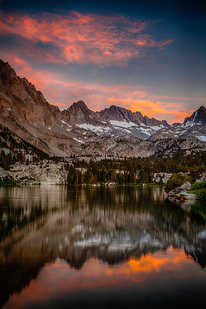 Last Light Above Blue Lake