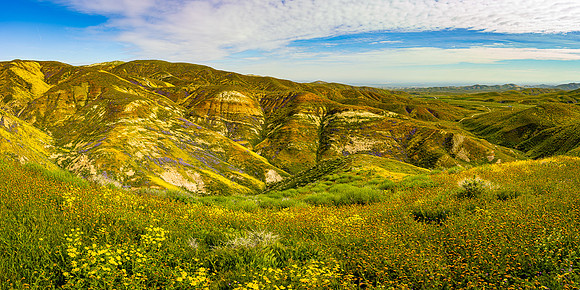 Painted Hills Pano 2, Carrizo Plain NM