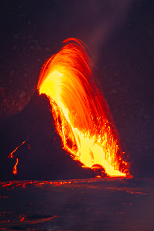 Lave in Motion, Kilauea Eruption 6-18-2023, Hawaii