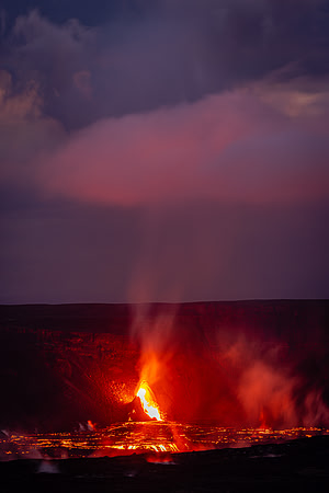 Eruption Cloud, Kilauea Eruption 6-18-2023, Hawaii