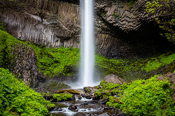 Lower Half of Latourell Falls, Columbia River Gorge