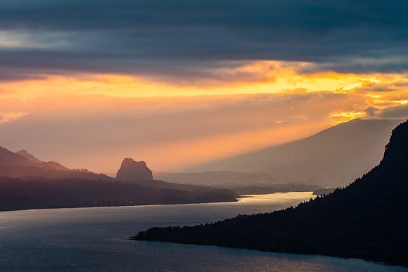 Beacon Rock Sunrise, Columbia River Gorge