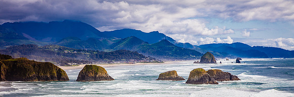 Cannon Beach Panorama, Northern Oregon Coast