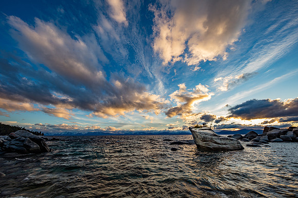 Bonzi Rock Sunset, Lake Tahoe