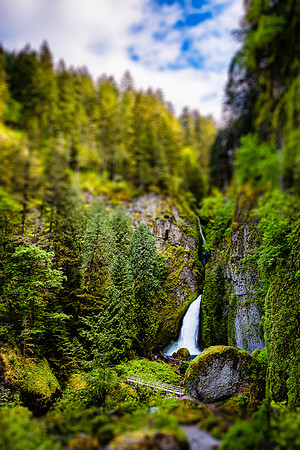 Wahclella Falls Tilt-Shift, Columbia River Gorge