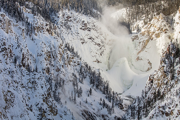 Snow Cone at Yellowstone Falls