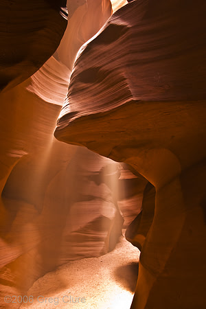 Light Fall Antelope Slot Canyon