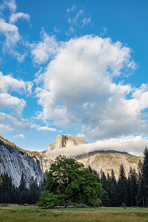Clearing Clouds over Half Dome