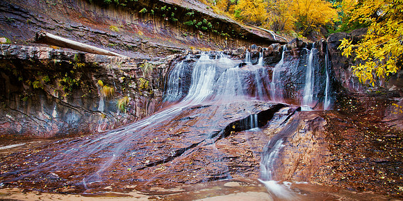 Left Fork Falls Panorama