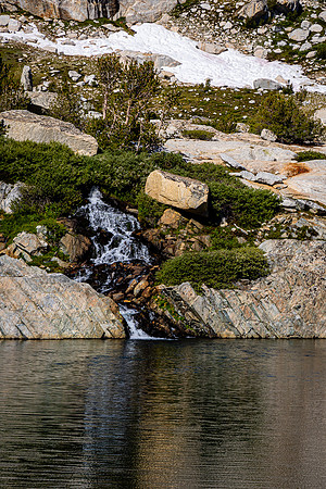 Falls into Steelhead Lake, 20 Lakes Basin Loop