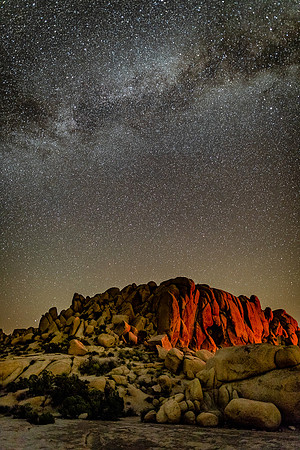 Stary Night over Jumbo Rocks, Joshua Tree