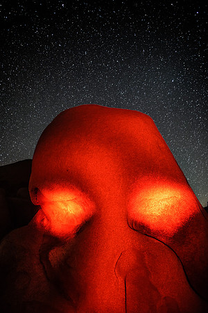 Skull Rock at Night, Joshua Tree