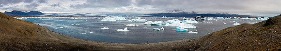 Jökulsárlón Iceberg Lagoon Panorama