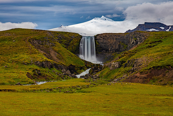Snæfellsjökull Peak and Waterfall