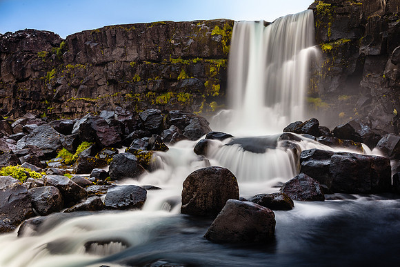 Öxarárfoss at þingvellir