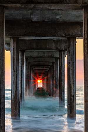 Scripps Pier Sunburst