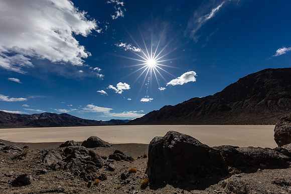 Sunburst Over Racetrack Playa
