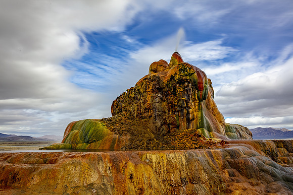 Fly Geyser Spouting