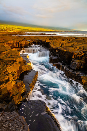 Lava Tube Falls, City of Refuge