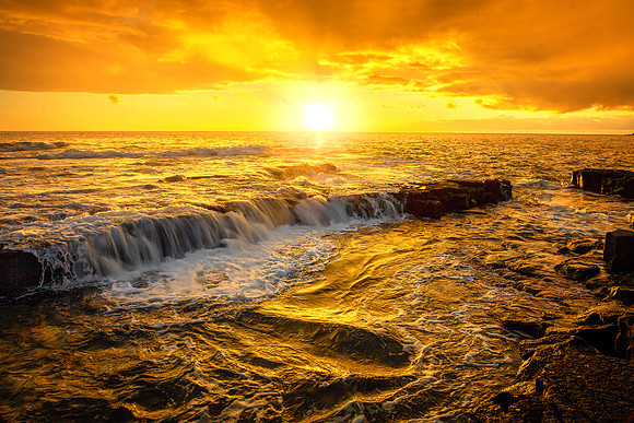 Golden Hawaian Sunset