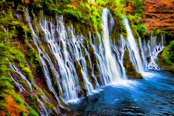 Burney Falls Painting
