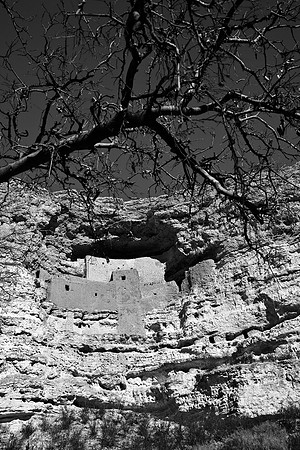 Montezuma Castle National Monument B&W