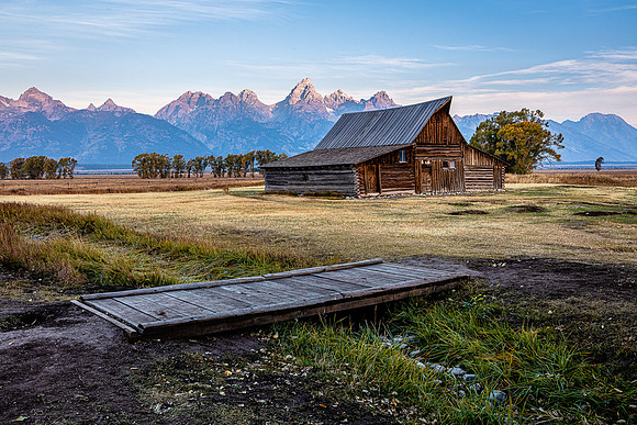 First Light and T. A. Moulton Barn, Grand Teton NP
