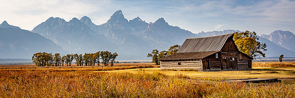 Smokey Tetons and T. A. Moulton Barn, Grand Teton NP