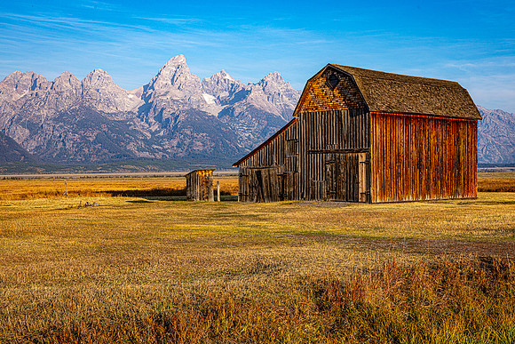 Thomas Murphy Barn and Teon Range, Mormon Row, Grand Teton NP