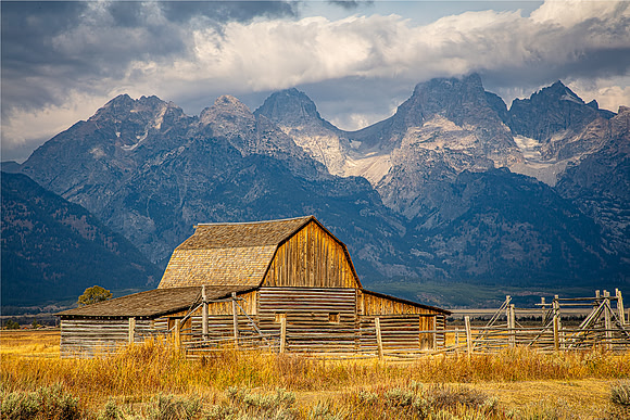 Storm Light at John Moulton Barn, Grand Teton NP