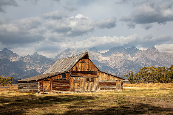 T. A. Moulton Barn Under Stormy Morning Light, Grand Teton NP