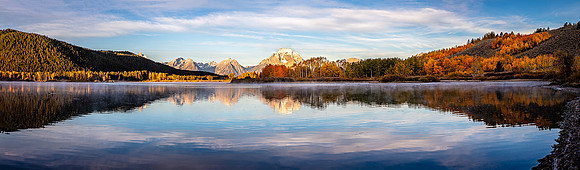Morning Panorama, Oxbow Bend, Grand Teton NP