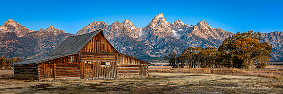 First Light from T. A. Moulton Barn, Grand Teton NP