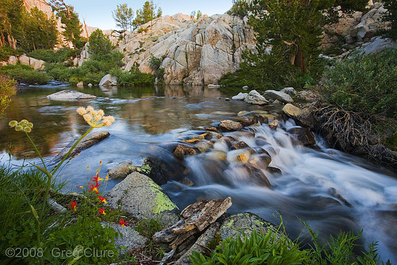 Sunrise on Lamarck Lake Outlet